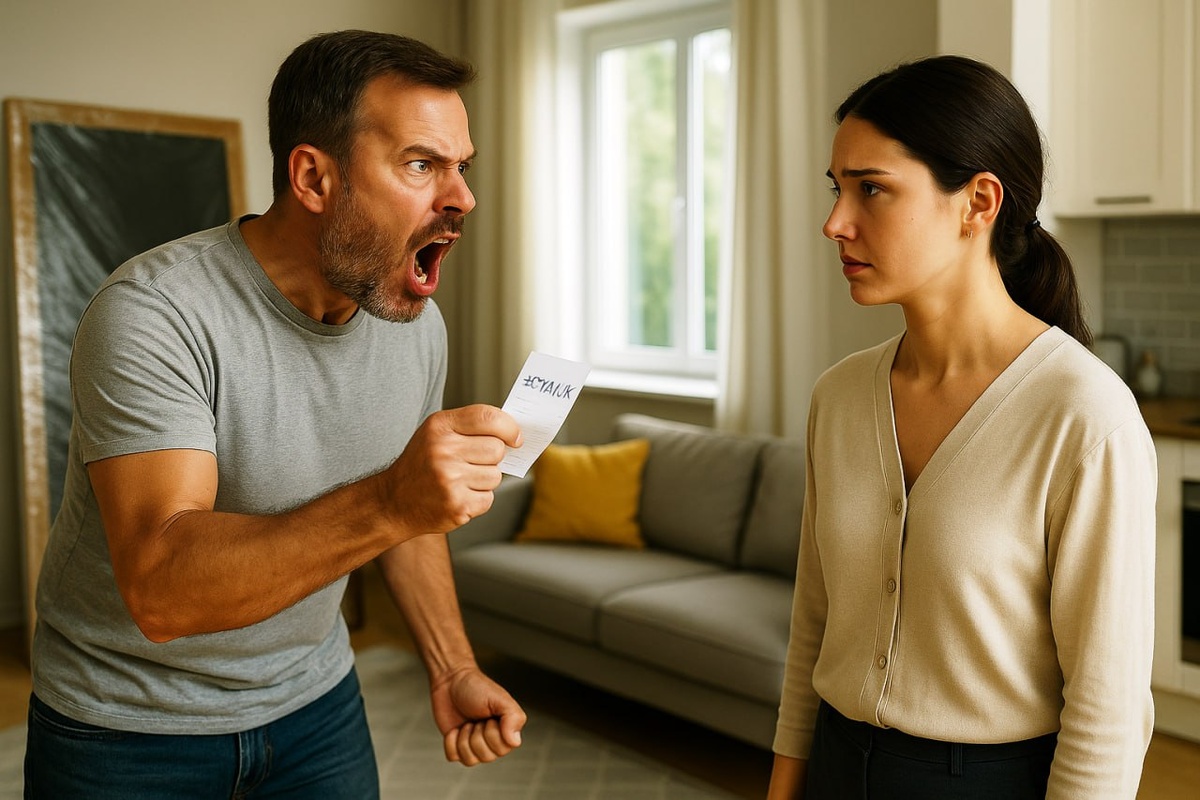 — Ты меня с ума сведешь, Наташа! — крикнул муж, увидев квитанцию на 300 тысяч