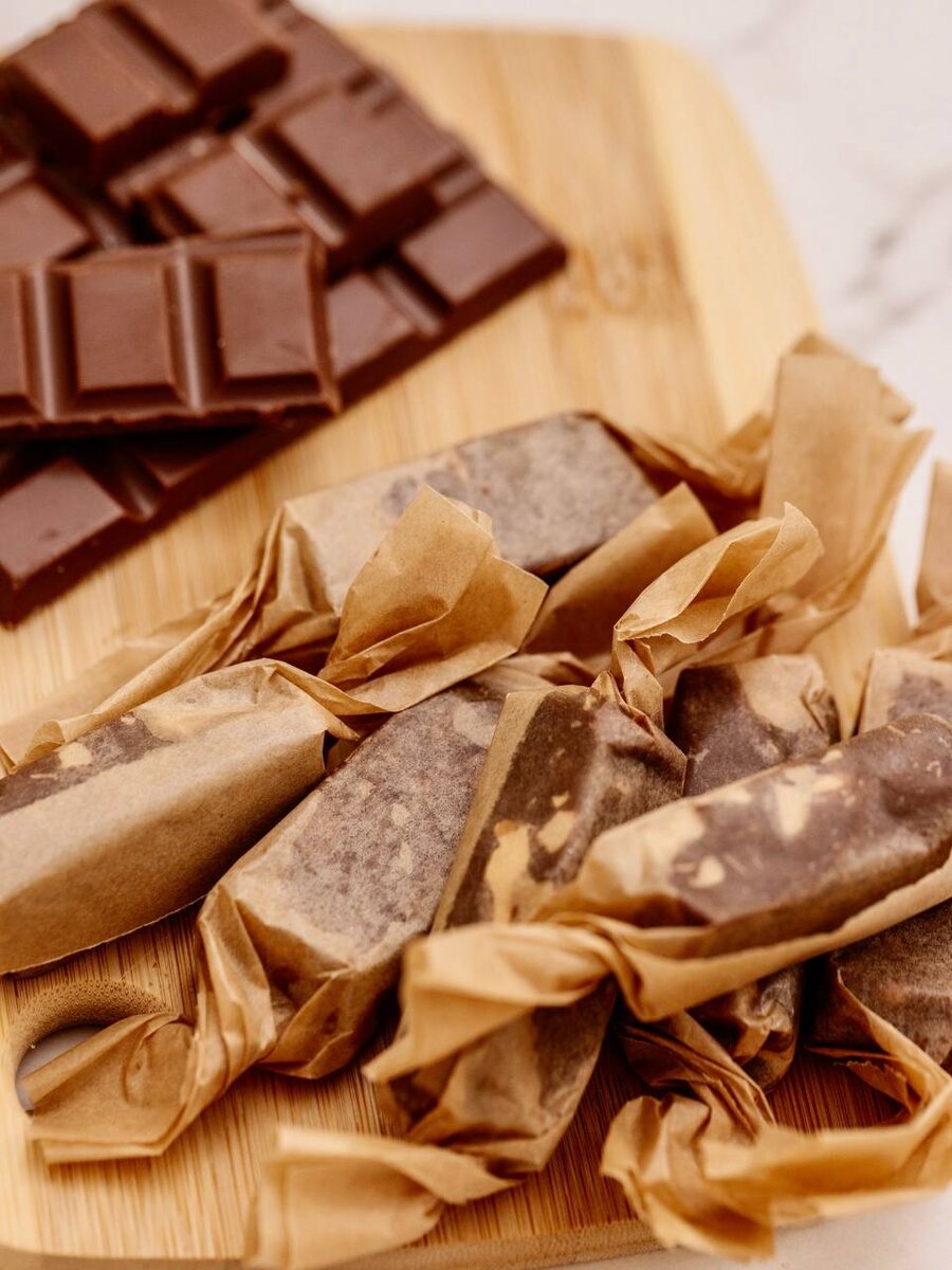 Мягкие шоколадные ириски с кешью