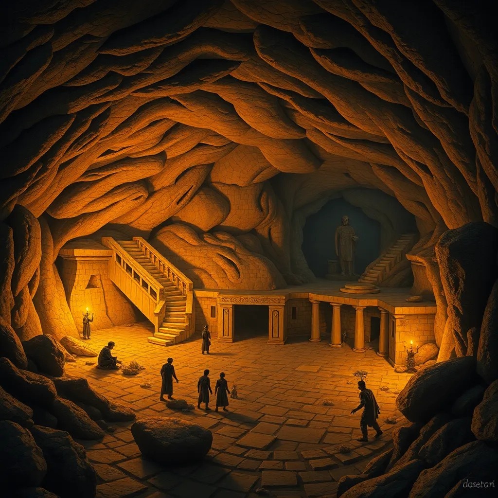 Иллюстрация "Подземные цивилизации".