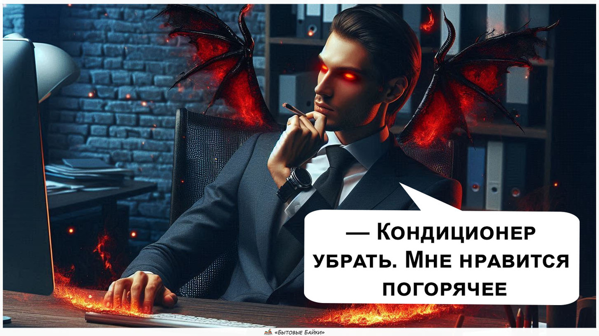 Новый начальник принёс в офис запах серы - Рассказ