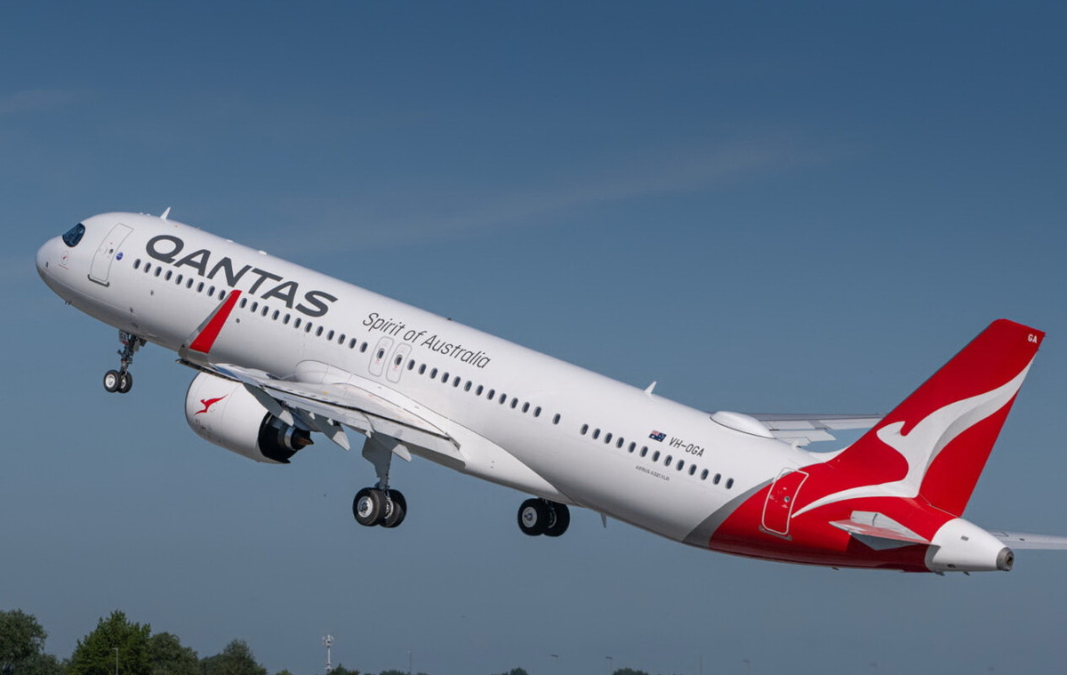 Airbus A321XLR. Фото авиакомпании Qantas