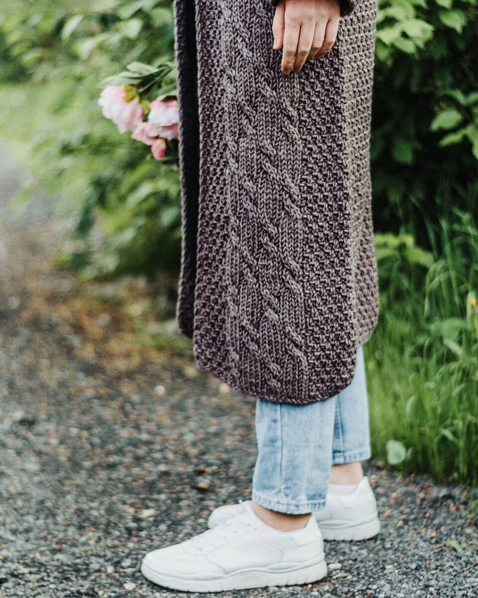 Уютный кардиган из турецкой полушерсти