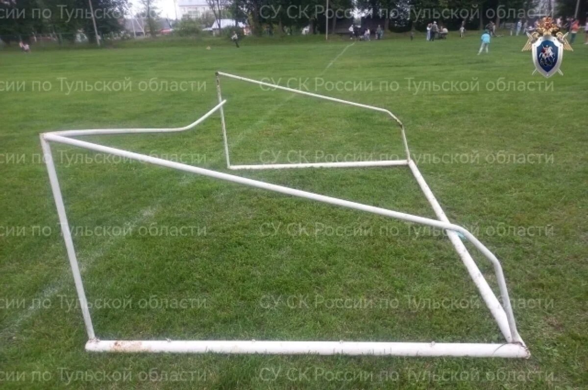    После падения футбольных ворот на ребенка в Богородицке возбудили дело