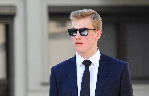 Сын президента Белоруссии Александра Лукашенко Николай на митинге, организованном в поддержку А. Лукашенко на площади Независимости в Минске.