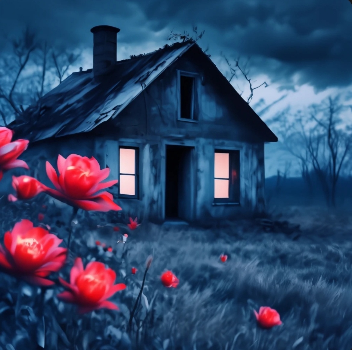 Жил-был один парень, который очень любил путешествовать и исследовать новые места. Однажды он услышал о заброшенном доме в лесу, который уже много лет стоял пустым и заброшенным. Он решил отправиться туда и узнать, что же случилось с этим домом.

Когда он добрался до дома, то увидел, что он действительно был заброшенным и разрушенным. Внутри было темно и страшно. Но парень не испугался и решил исследовать дом. Он начал подниматься по лестнице и увидел, что на стенах были нарисованы странные символы.

Вдруг он услышал странный звук, похожий на шаги. Он остановился и прислушался, но больше ничего не услышал. Он продолжил свой путь и дошел до комнаты, где на стене был нарисован портрет женщины. Парень начал рассматривать портрет и заметил, что женщина была очень красивой, но у нее были красные глаза.

Внезапно он услышал голос, который говорил ему: "Ты пришел сюда, чтобы узнать мою тайну, но ты не сможешь ее разгадать. Я буду преследовать тебя до конца твоих дней".

Парень испугался и побежал вниз по лестнице, но когда он выбежал из дома, он увидел, что за ним гонится женщина с красными глазами. Он бежал так быстро, как только мог, но женщина была быстрее и сильнее его. Он упал на землю и потерял сознание.

Проснувшись, парень обнаружил, что лежит на земле рядом с заброшенным домом. Он понял, что это был сон, но он не мог забыть этот страшный опыт. Он больше никогда не ходил в заброшенные дома и не исследовал их.