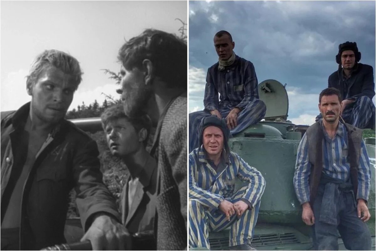 "Жаворонок", советская чёрно-белая драматическая кинокартина, была создана на "Ленфильме" в 1964 году под руководством режиссёров Никиты Курихина и Леонида Менакера. В свою очередь, "Т-34" – это российский боевик с элементами приключений и военной тематики, снятый режиссёром Алексеем Сидоровым в 2018 году.