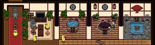 Анимация из игры Bathhouse Creatures.