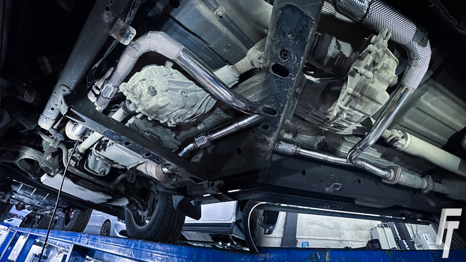 Изменение геометрии приемных труб на Dodge RAM