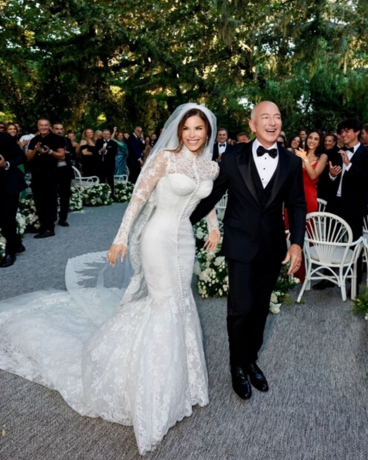 Свадьба Джеффа Безоса и Лорен Санчес. Фото: социальные сети.
