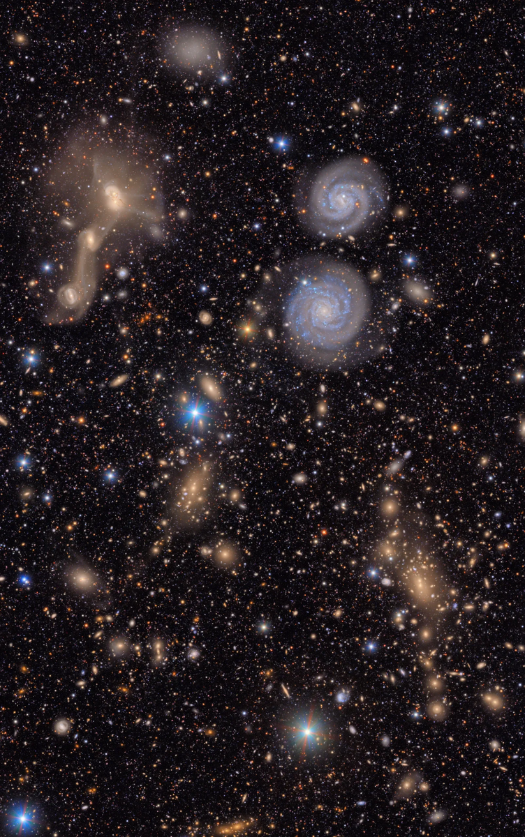 Скопление галактик в созвездии Девы

