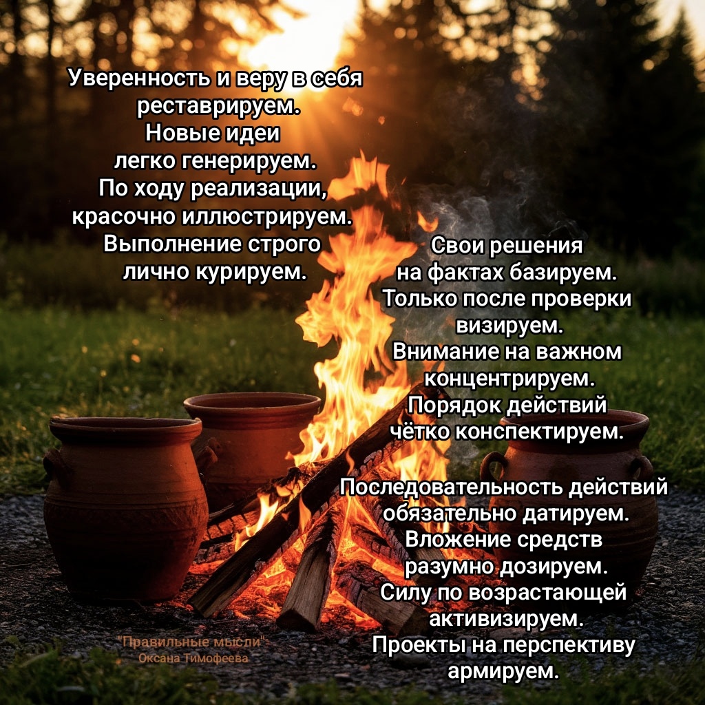 "Правильные мысли". Оксана Тимфоеева (автор)