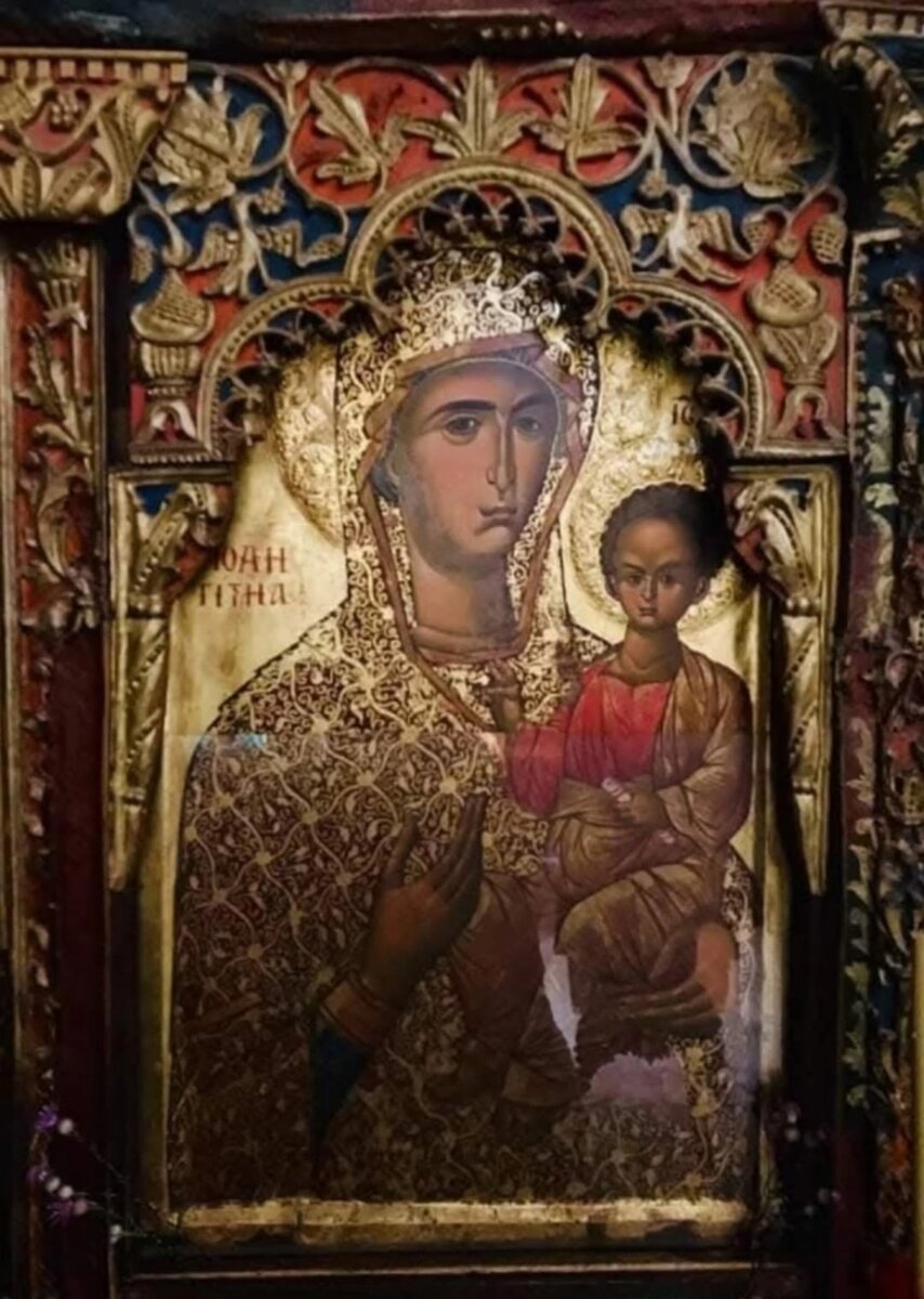 Икона Божией Матери из монастыря на Кипре. 