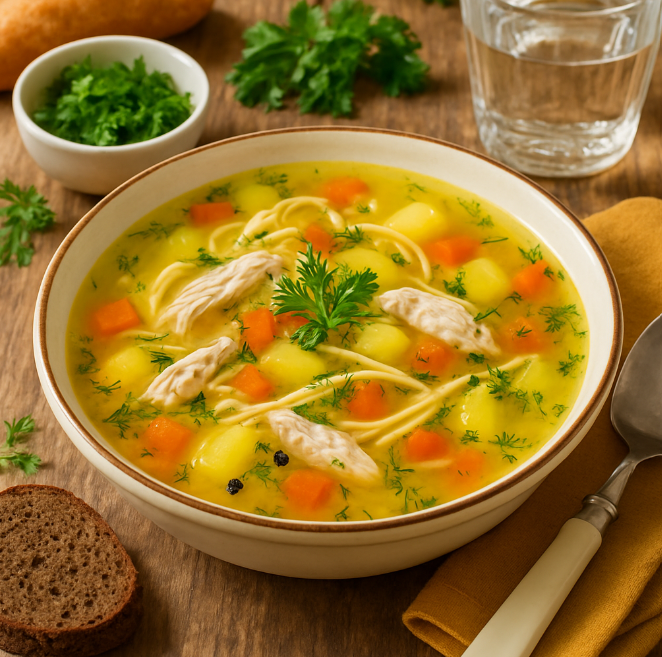 Куриный суп с лапшой рецепты от Дарики