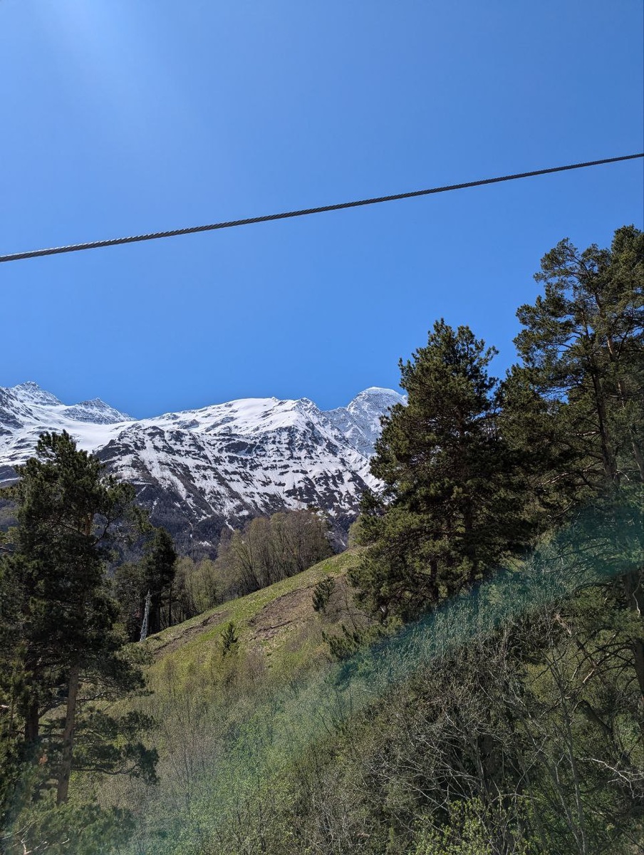 Подъём на гору Чегет