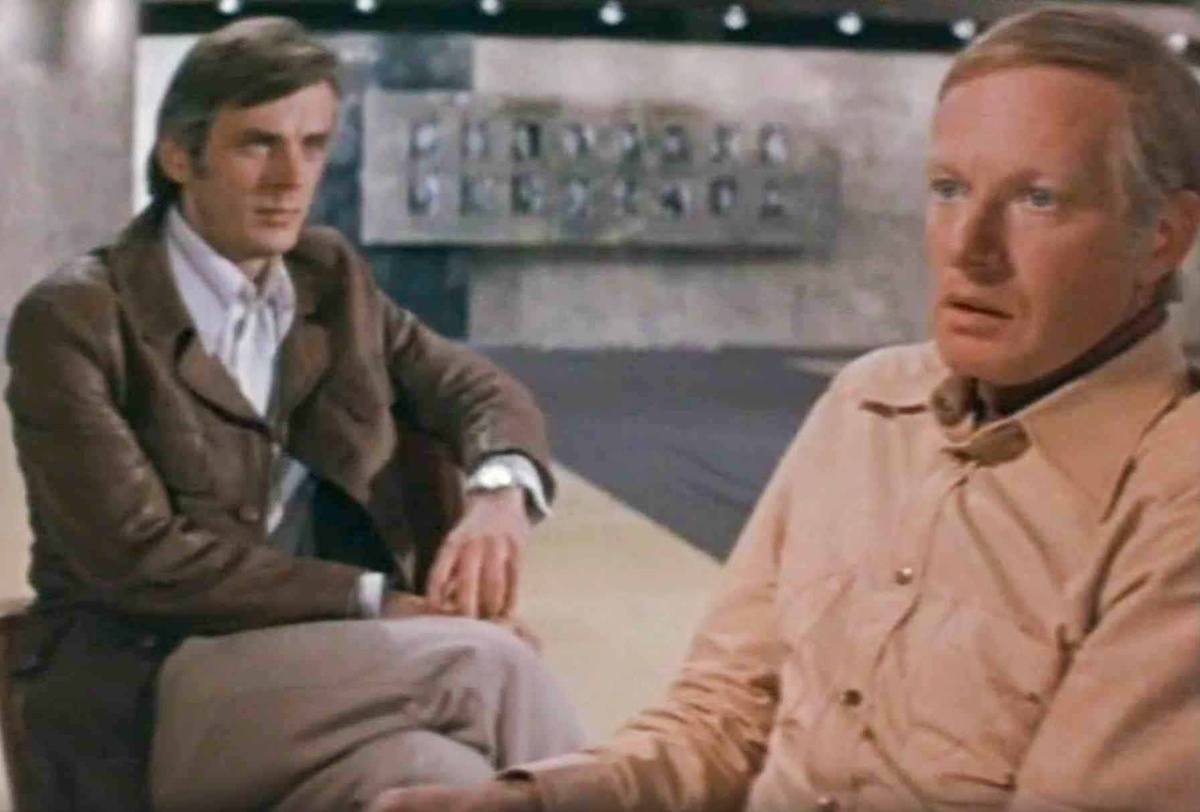 Кадр из фильма "Отклонение-ноль". Георгий Тараторкин в роли Антона Блыша и Альберт Филозов в роли Алексея Виноградова