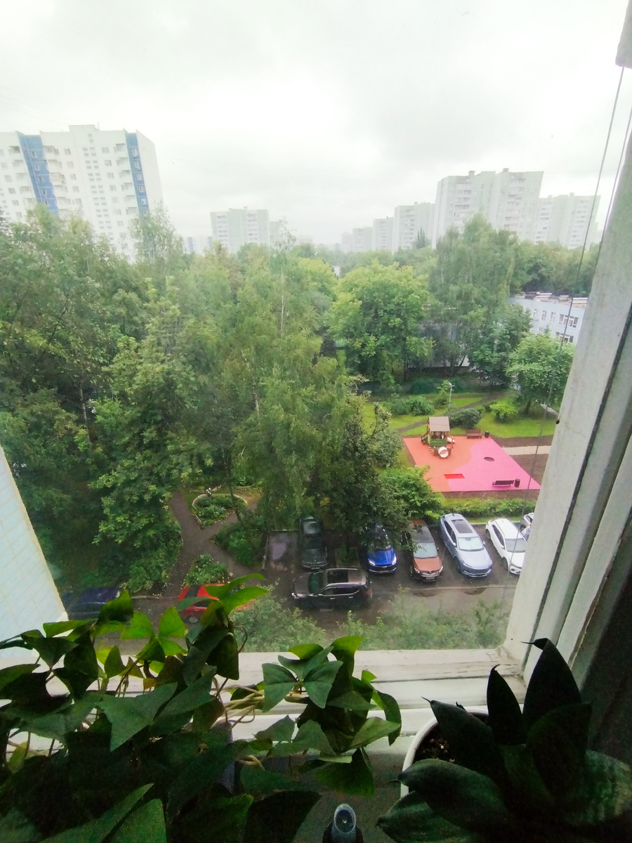 А за окном то дождь, то дождь ... Утро понедельника, вид из моего окна. ЗДЕСЬ и далее фото автора и(или) из личного архива автора, если не указано иначе.