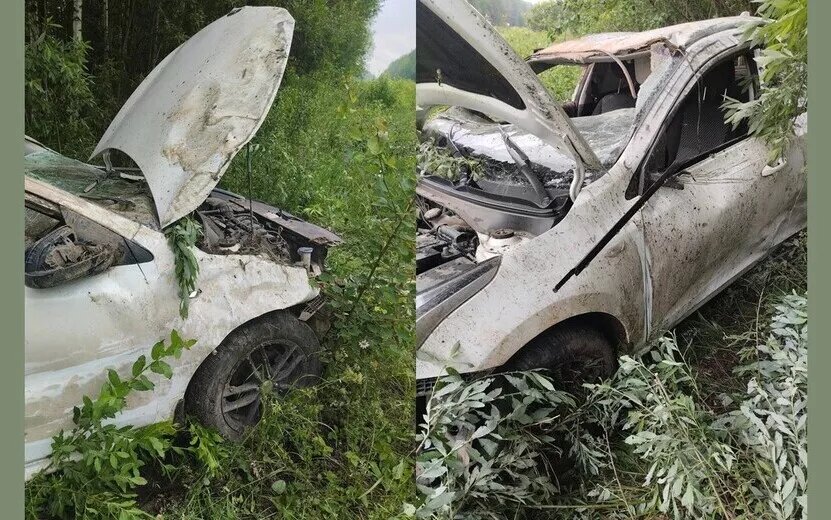    Водитель без прав устроил ДТП при обгоне в Глазовском районе