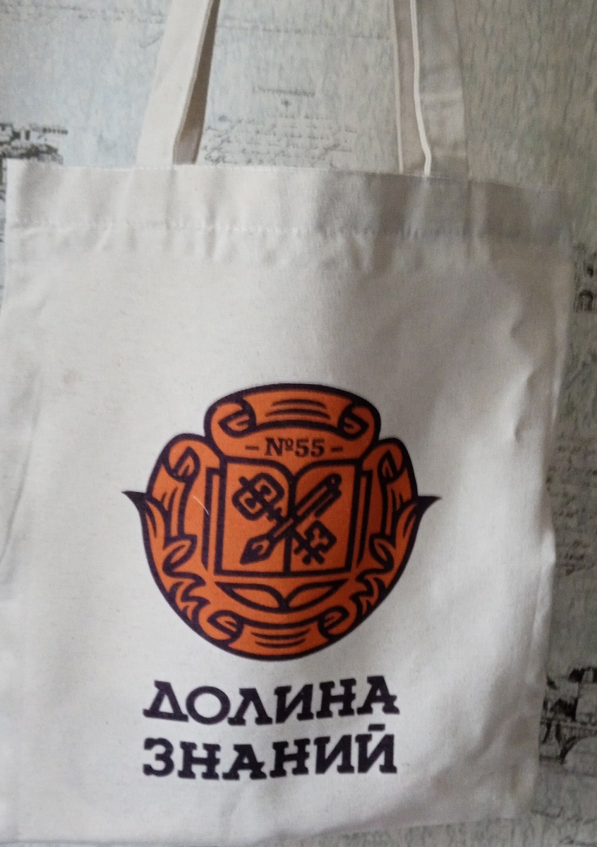 Сумка с надписью "Долина знаний"