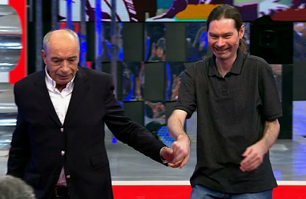 на фото Валентин Гафт и ег внебрачный сын Вадим 