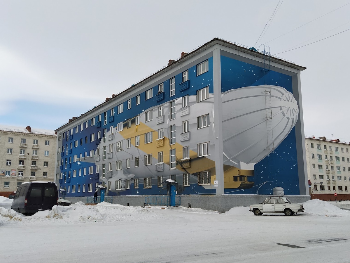 Дом-дирижабль в Норильске. Все фото автора