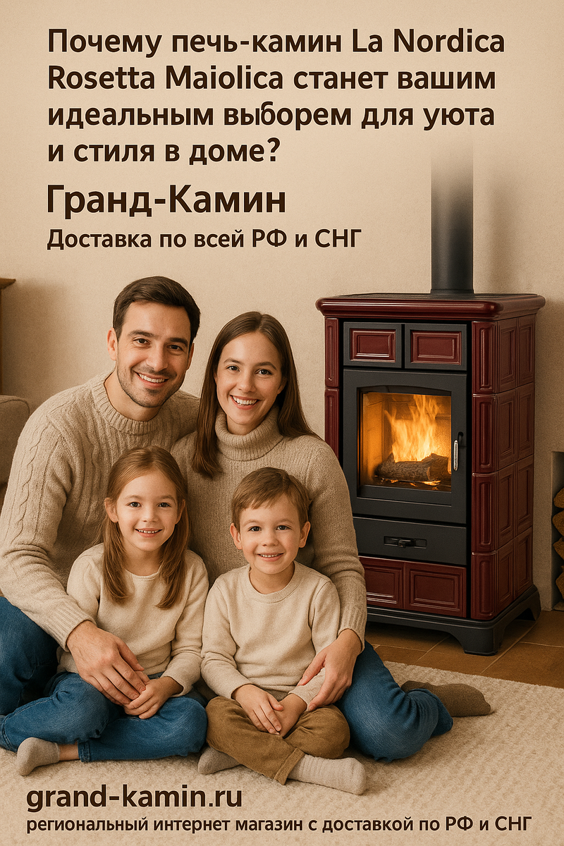    Почему печь-камин La Nordica Rosetta Maiolica станет вашим идеальным выбором для уюта и стиля в доме? Kamin