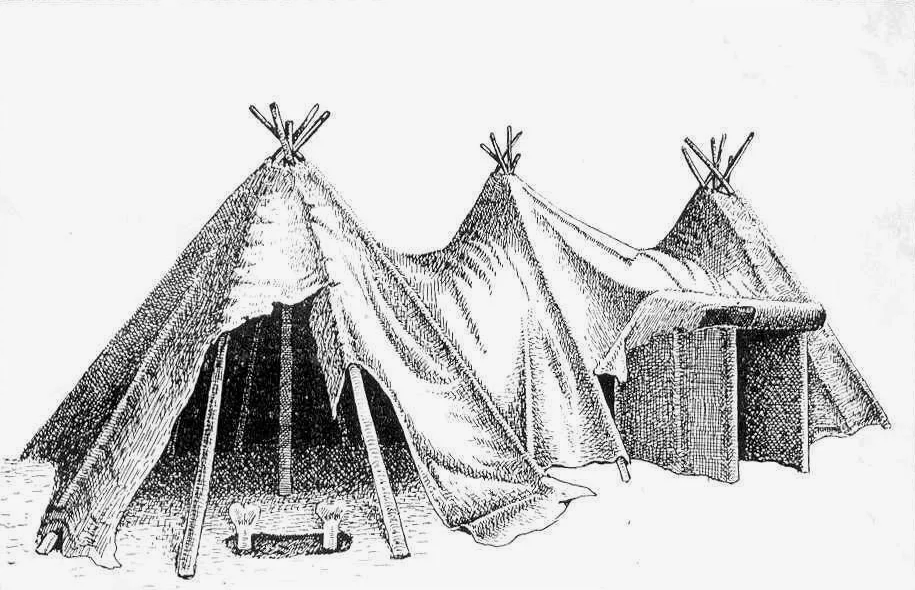 Костенковское жилище времён палеолита