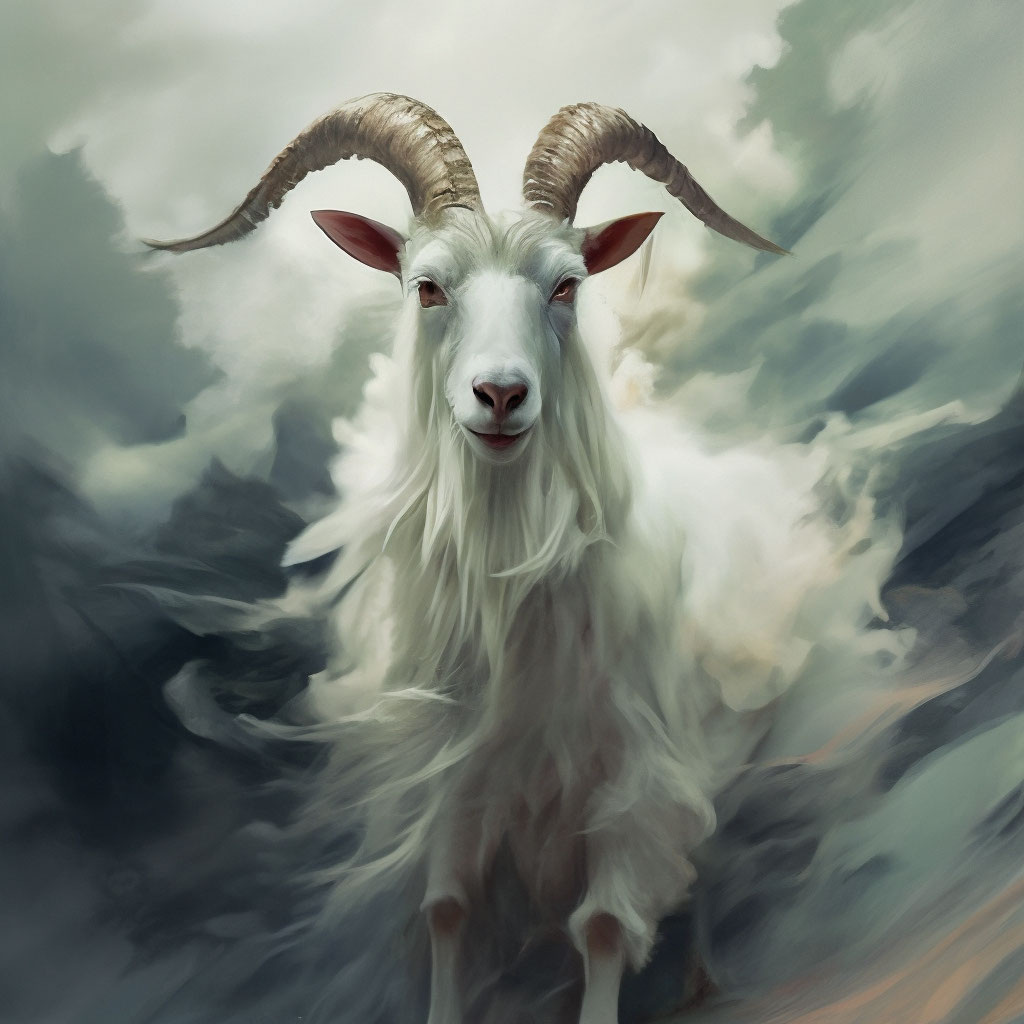 Рисунок из интнрнета. Коза Зинка.