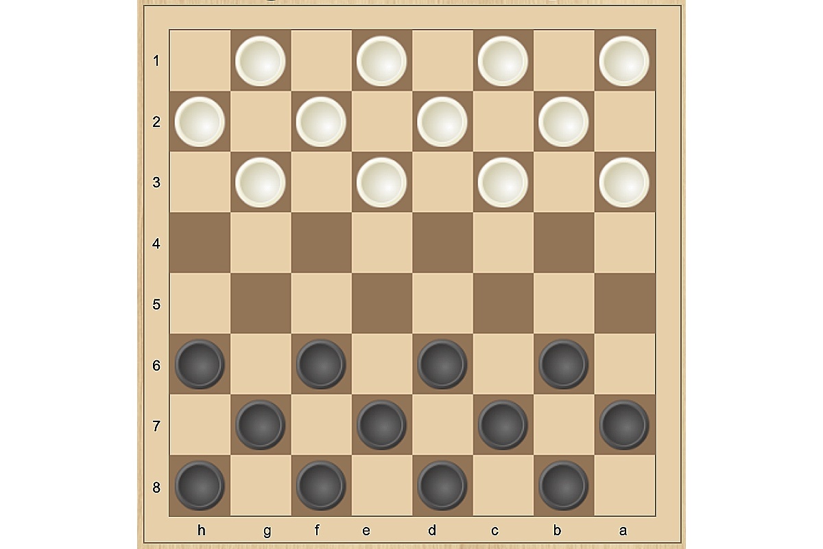 Логические игры📷Расстановка в русских шашках