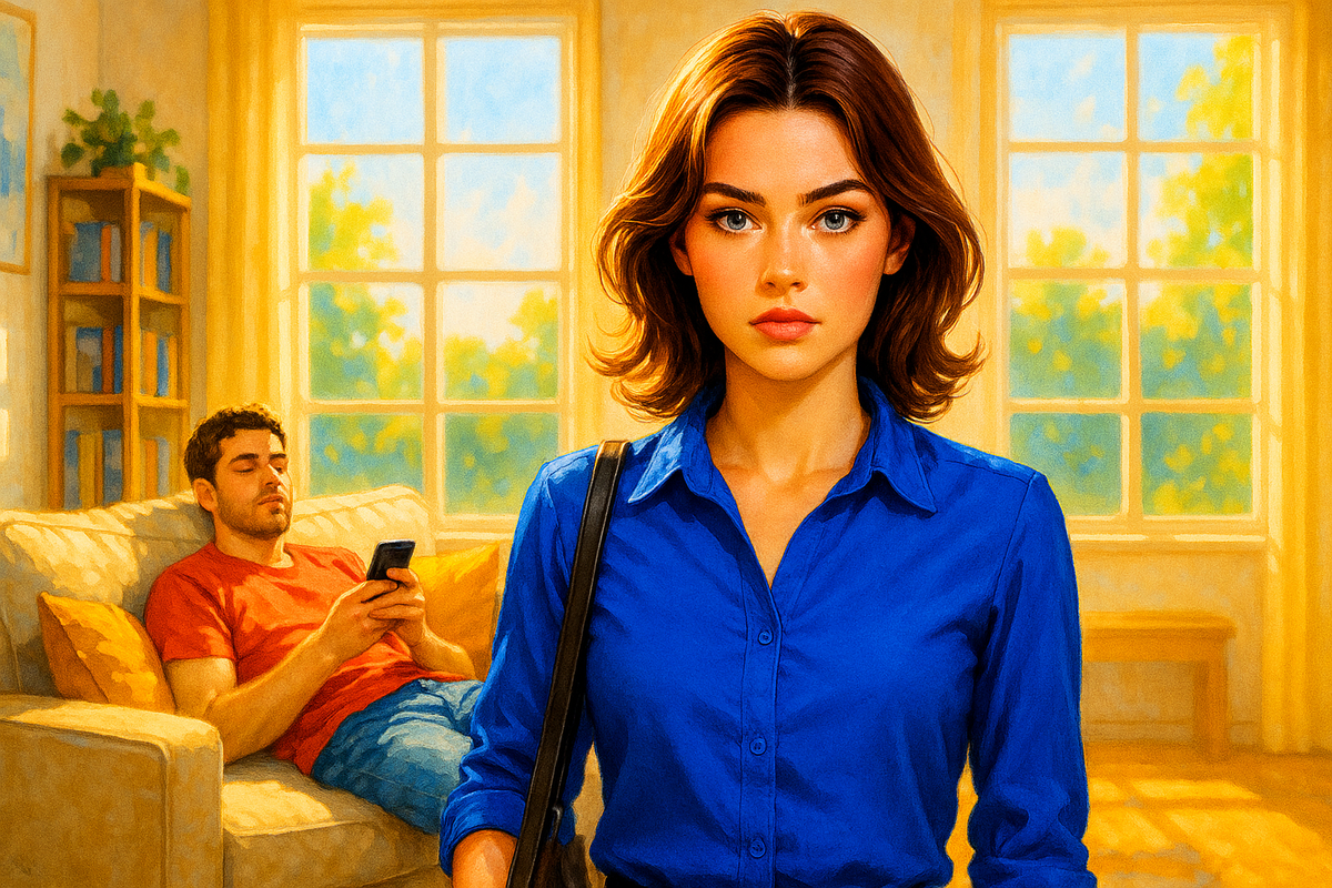 Муж лежит на диване, генерируя идеи, пока я вкалываю по 14 часов