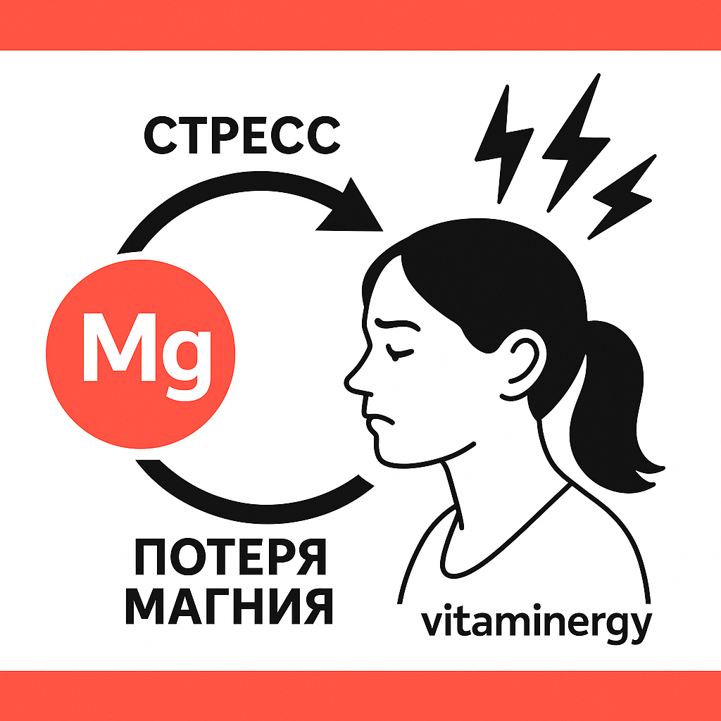 Как связаны стресс и потеря магния. 