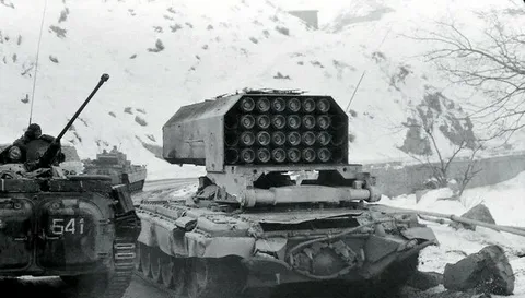 ТОС-1 "Буратино" в Афгане