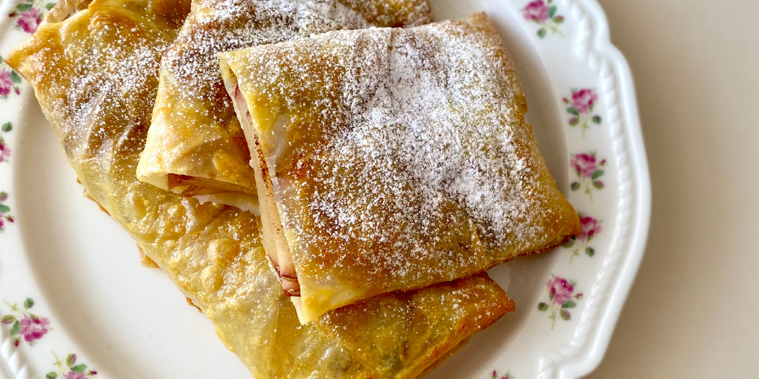 Яблочные «пирожки» из рисовой бумаги