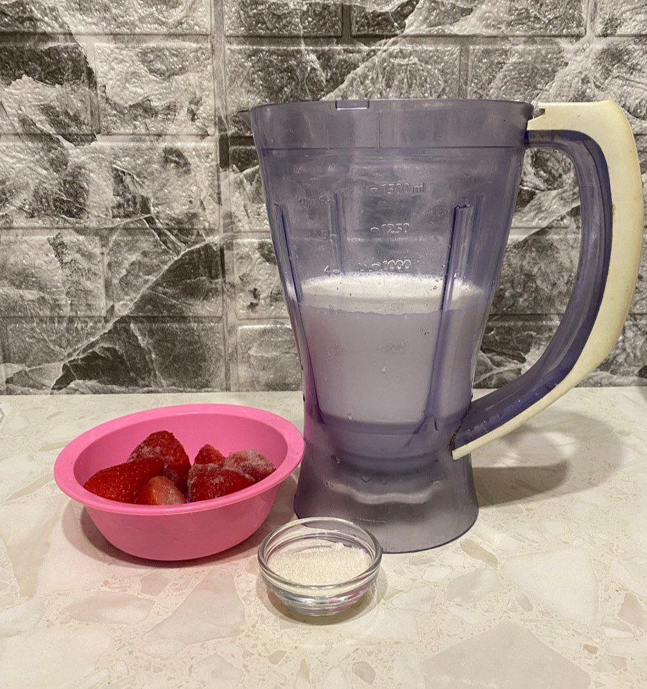 🍓🌿 Молочный коктейль с клубникой