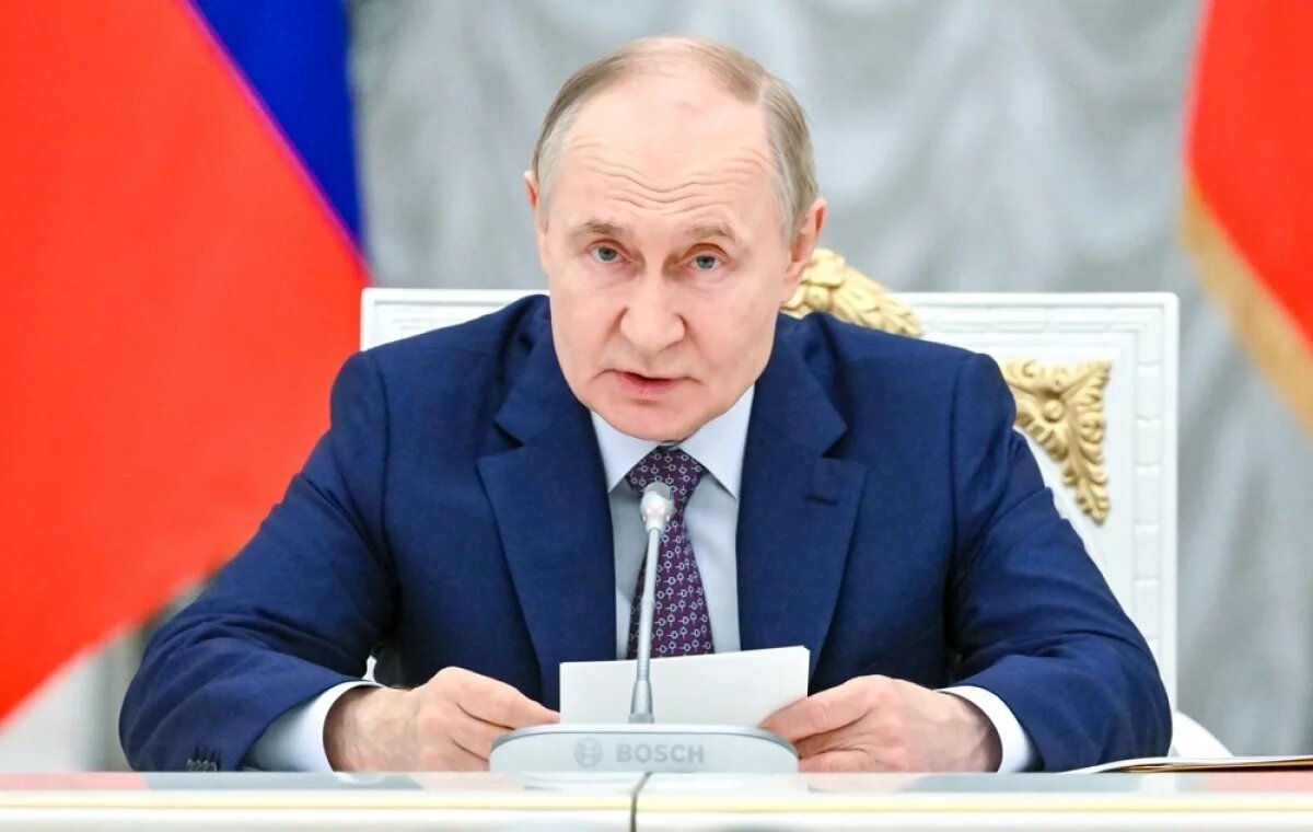    30 июня 2025. Президент РФ Владимир Путин на совещании по вопросам социально-экономического развития новых субъектов РФ – Донецкой и Луганской народных республик, Запорожской и Херсонской областей.