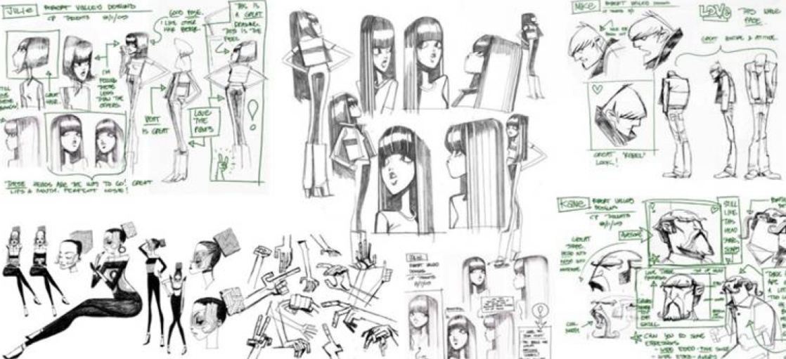 VisDev персонажей для сериала Disney XD «Motorcity» – режиссёр Крис Приноски (2012)