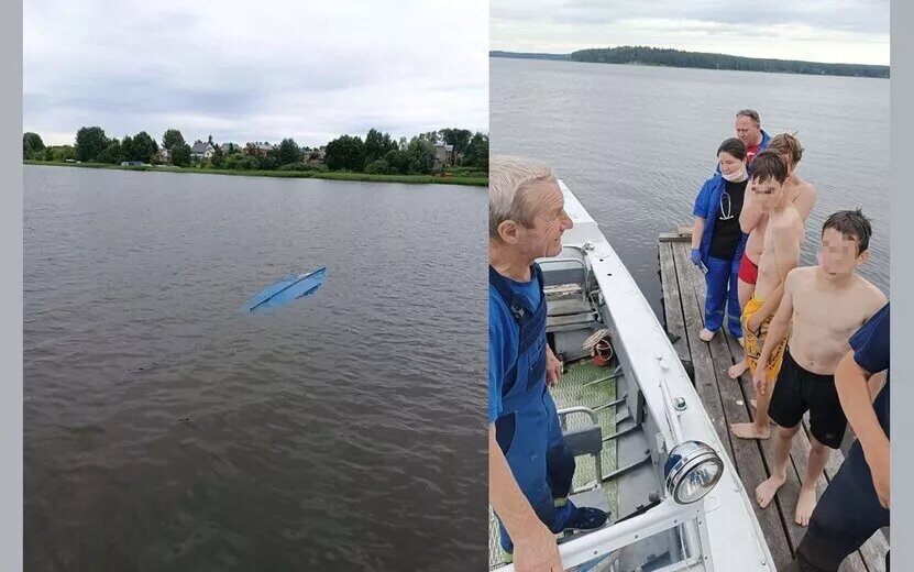    Трое несовершеннолетних едва не утонули на Воткинском пруду