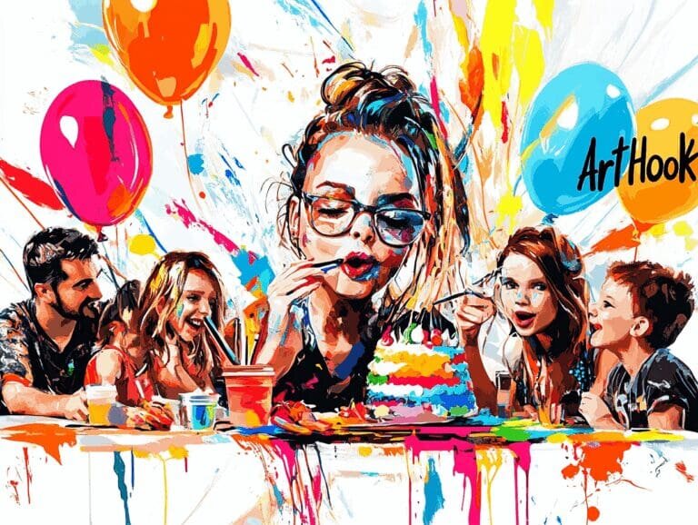    Пригласите художника на день рождения: как создать незабываемый праздник с живым искусством и эмоциями Art-Hook.Ru