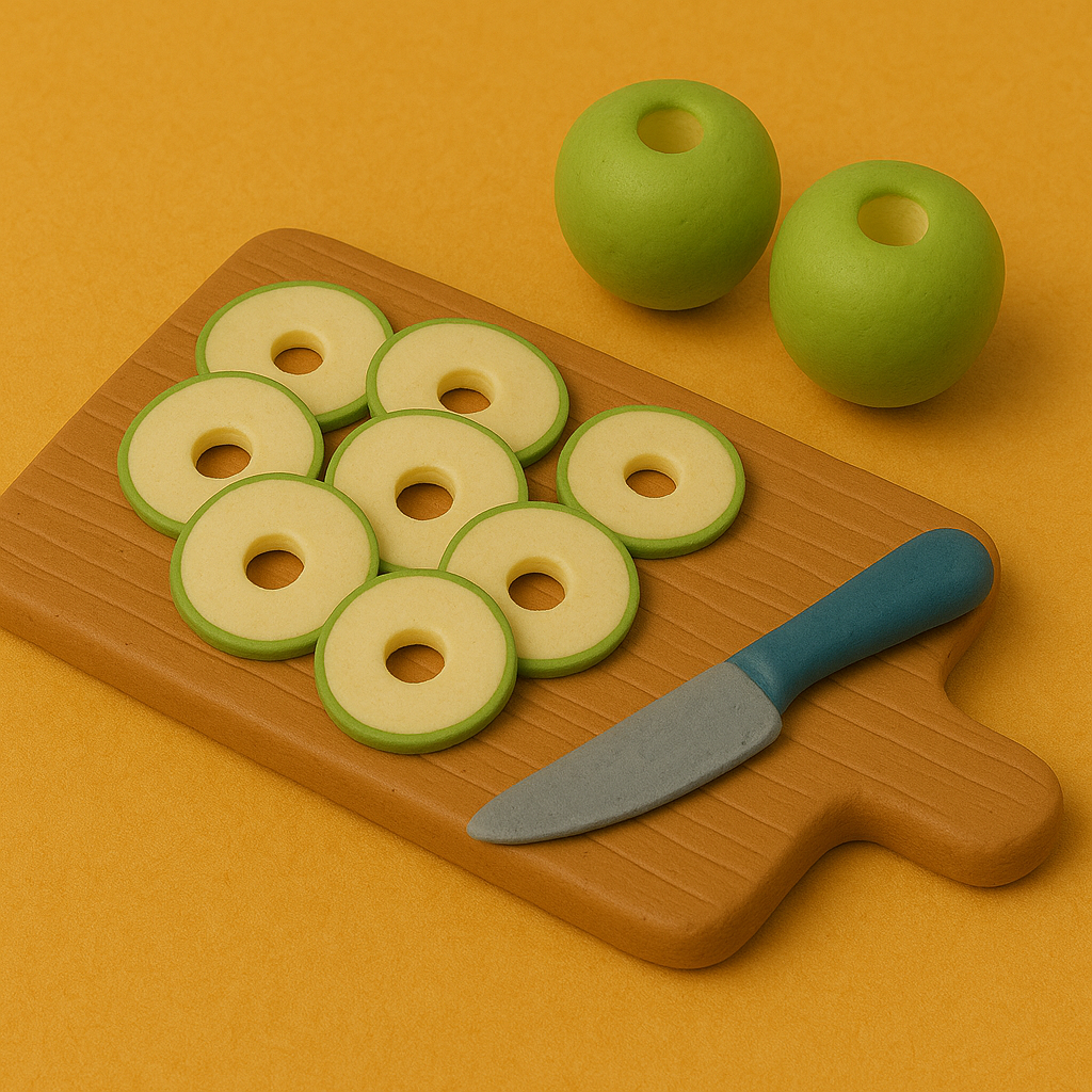 Подготавливаем яблоки