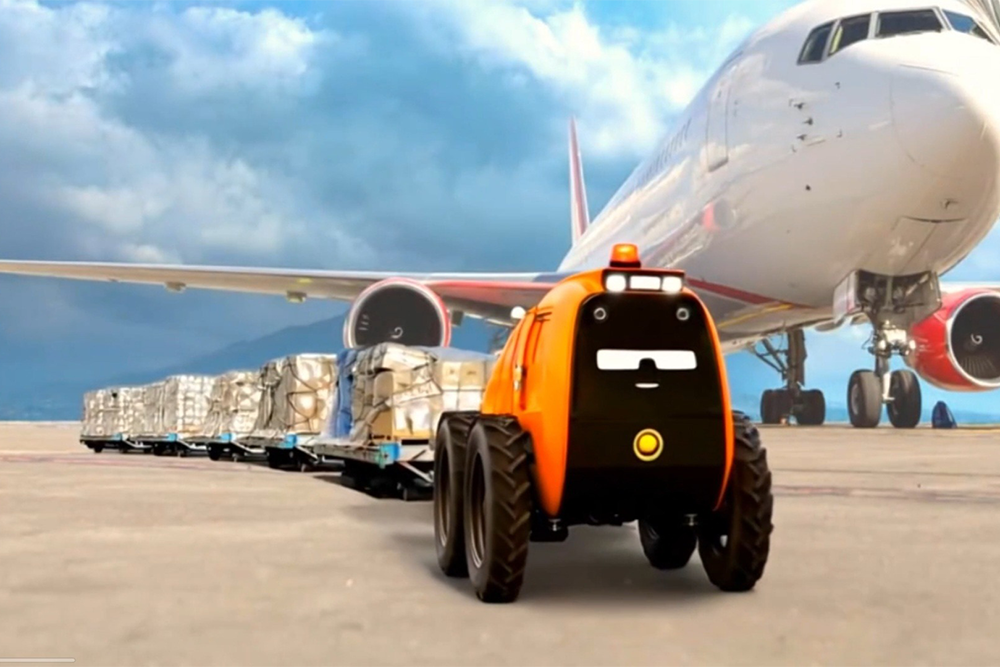    Тестировать тягач будут до 2026 года. До 2028 года планируют закупить 45 роботов. / Пресс-служба Аэропорта Пулково