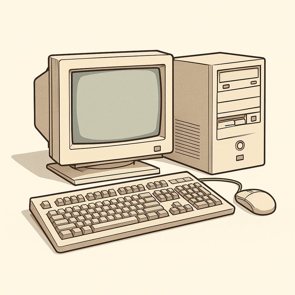 Немногие из представителей молодого поколения могут вспомнить звук ЭЛТ-монитора, как протереть шарик от мышки (да и отличить его от варёного желтка по виду)... Изображение сгенерировано нейросетью.