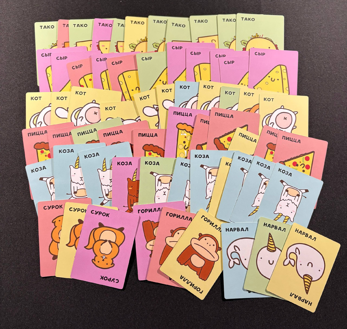 Настольная игра «Тако Кот Коза Сыр Пицца» - Что же внутри коробки?