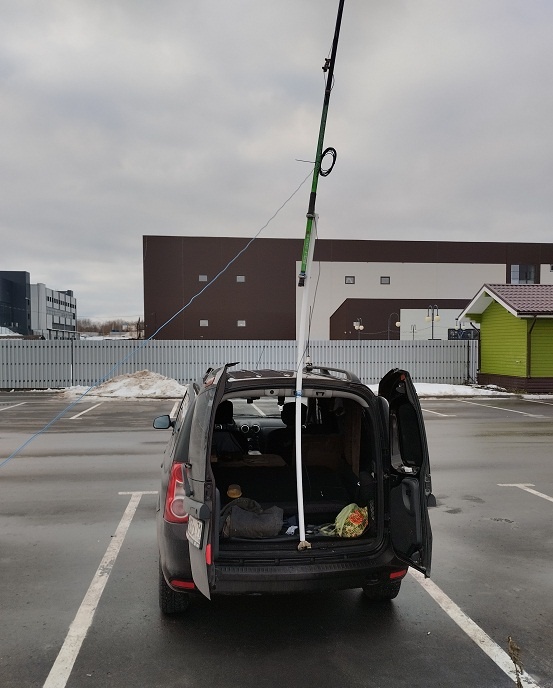 Мачта из полипропиленовой трубы оказалась слишком гибкой