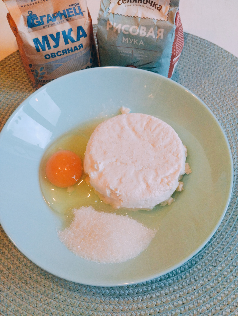 Овсяная и рисовая мука для сырников