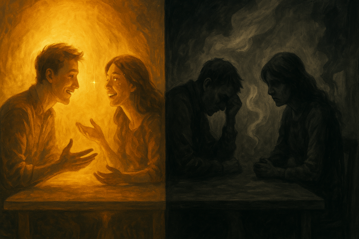 Одни говорят — и в тебе расцветает мечта. Другие — гасят свет одним словом.