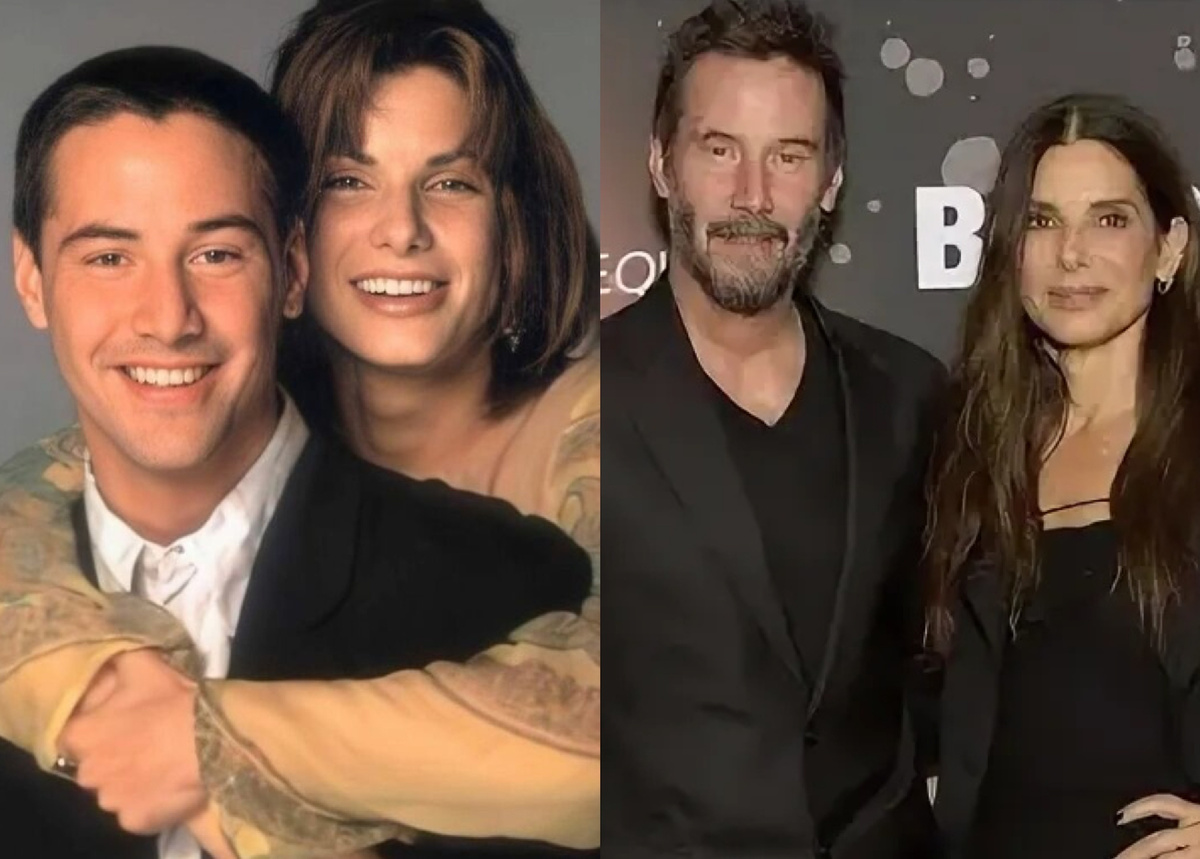 Киану Ривз и Сандра Буллок