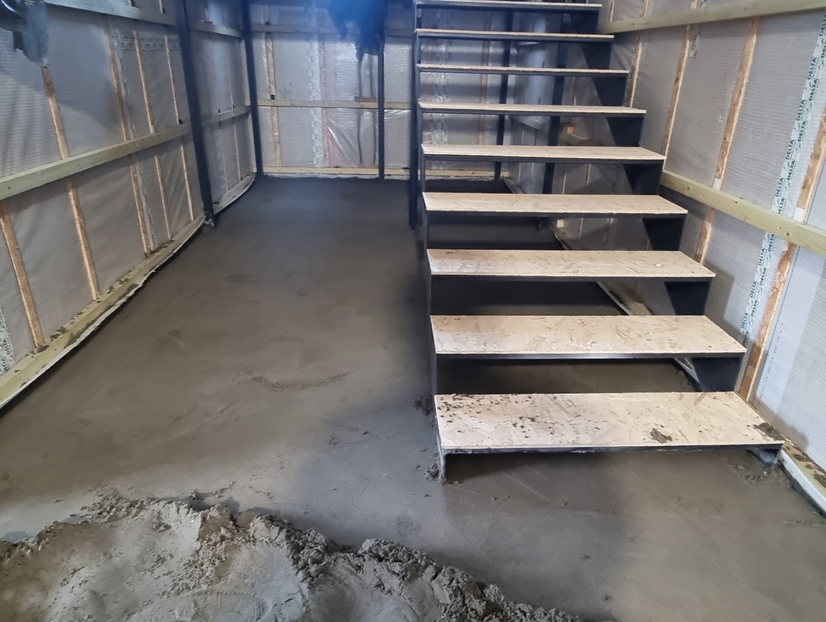 Стяжка пола в частном доме