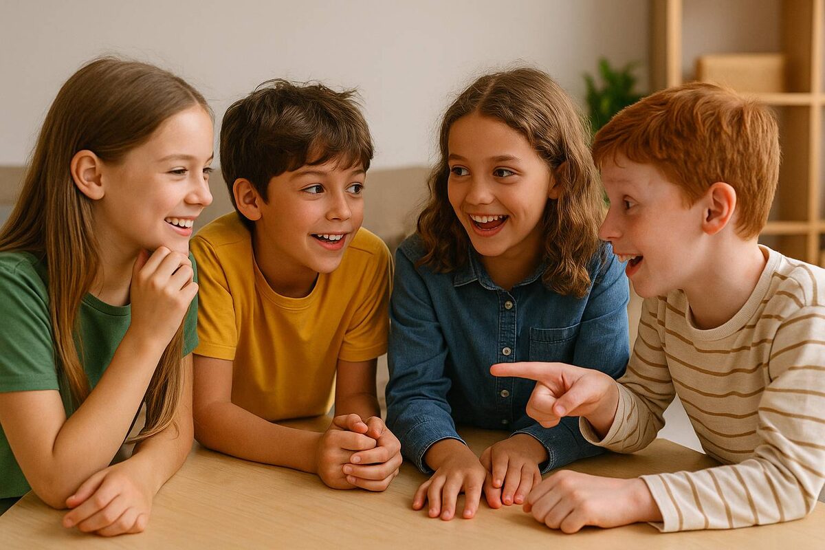 Дети разговаривают друг с другом