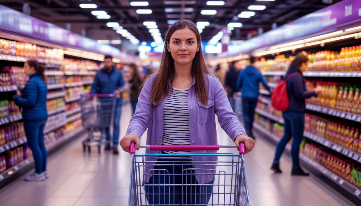 Места в тележке много, поместится пол-магазина