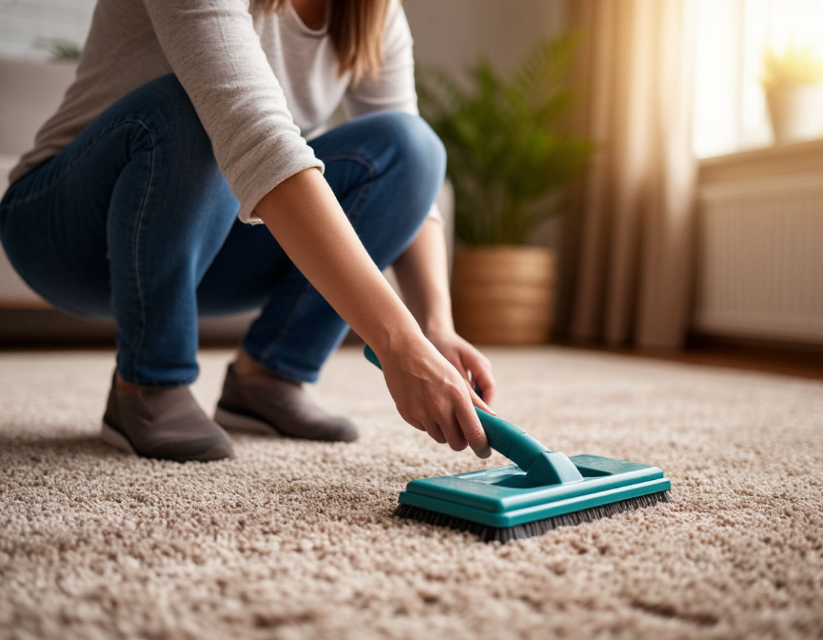    Ковер становится таким чистым, что жалко наступать: убираю всю грязь за несколько минут - поможет всего одна мелочь