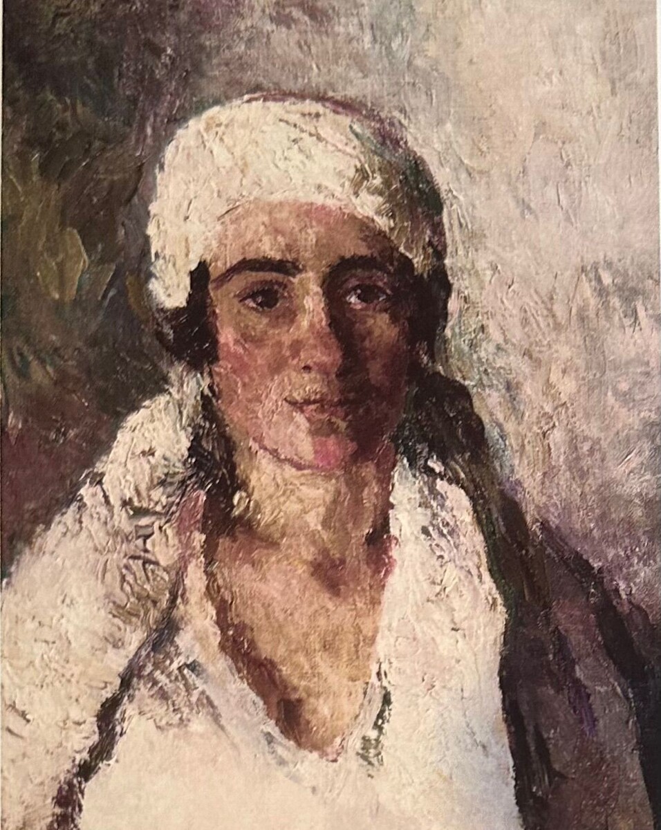 Евгения Рожкова. «Автопортрет в белом». 1925